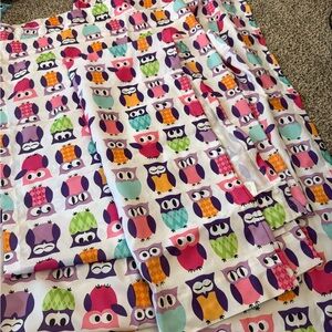 Colorful Owl Print curtains